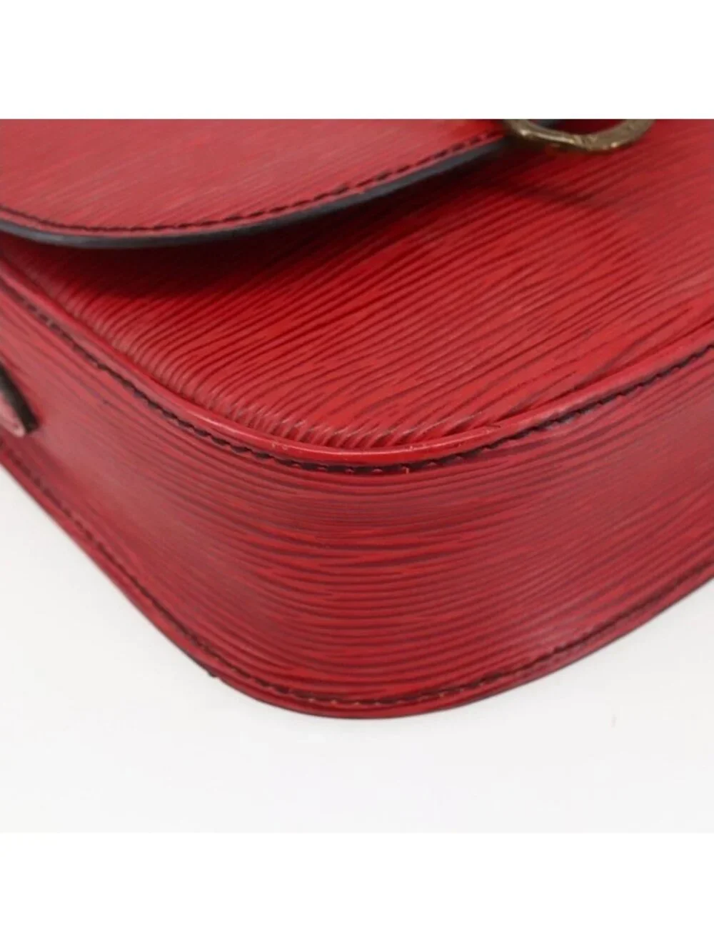 Authentic LOUIS VUITTON Epi Saint Cloud PM Shoulder Bag Red M52217 LV